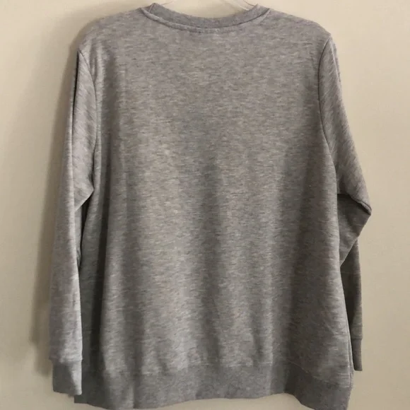 Peanuts SNOOPY Gray Crewneck St. Patrick’s Day Sweatshirt SIZE 1X - Picture 8 of 9